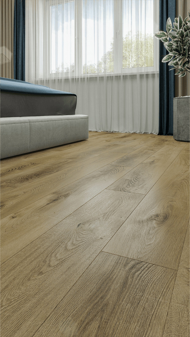 Кварцвиниловая плитка Alpine Floor клеевая Liberty Loose Lay Дуб Натуральный Отбеленный ECO 23-3 1227×187×5 фото в интерьере
